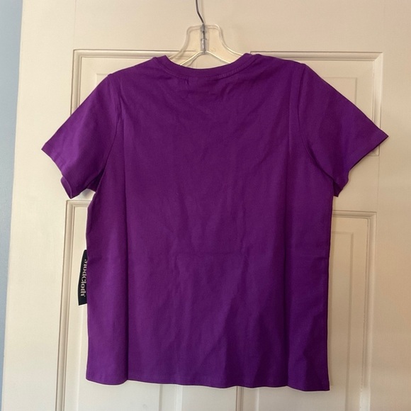 Modcloth When Casual Calls Crew Neck Tee Purple Halloween Witch Size S NWT - Picture 6 of 9